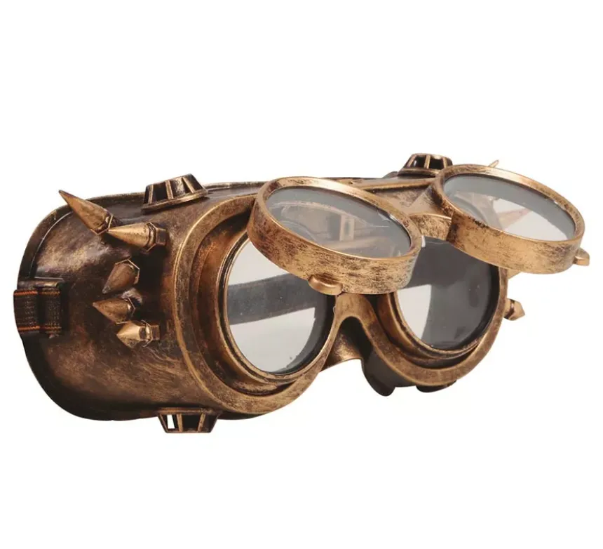 Occhiali Steampunk oro