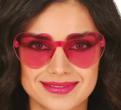 Occhiali Trasparenti Cuore Rosa
