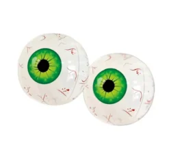 Occhi gonfiabili 2 pezzi verdi da 55 cm