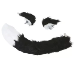 Orecchie di cola e nere con clip