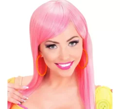 Orecchini a cerchio in vari colori neon