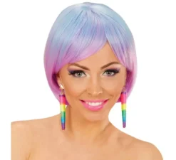 Orecchini a cono neon multicolore