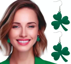 Orecchini a forma di trifoglio per il giorno di San Patrizio