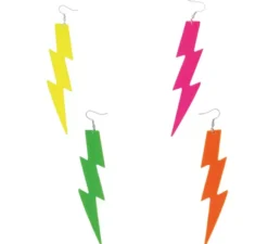 Orecchini assortiti al neon degli anni '80