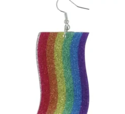 Orecchini con nastro arcobaleno