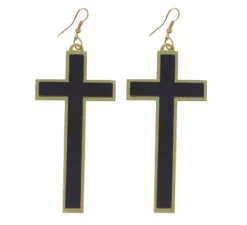 Orecchini croce 9 cm
