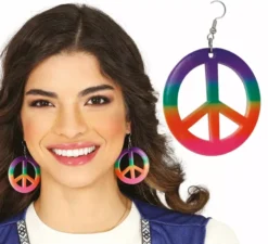 Orecchini hippie multicolori