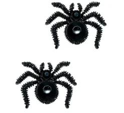 Orecchini ragno nero da 2,5 cm