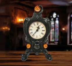 Orologio da tavolo antico in resina 24x14 cm