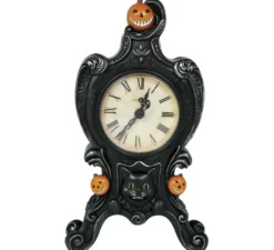Orologio da tavolo antico in resina 24x14 cm
