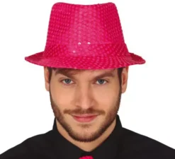 Paillettes cappello gangster in vari colori