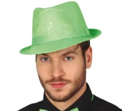 Paillettes cappello gangster in vari colori