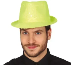 Paillettes cappello gangster in vari colori