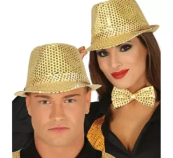 Paillettes cappello gangster in vari colori