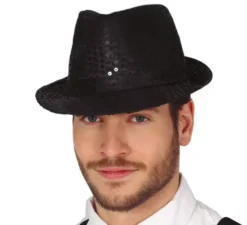Paillettes cappello gangster in vari colori