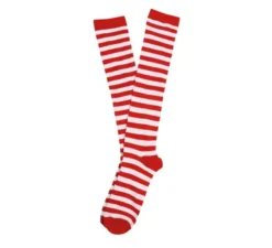 Paio di calzini da clown, pipi calze lunghe e calze da elfo