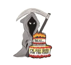 Palloncino Death Foil con torta 60X78 cm