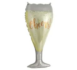 Palloncino foil in vetro champagne da 93 cm