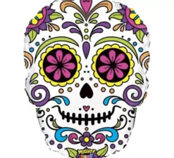 Palloncino foil metallizzato Catrina Messicana da 68 cm