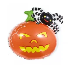 Palloncino Foil Zucca e Ragno 65 cm