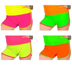 Pantaloncini neon in vari colori per donna