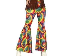 Pantaloni a campana hippie stampati
