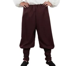 Pantaloni marroni medievali per adulti