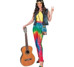 Pantaloni multicolori neon da donna