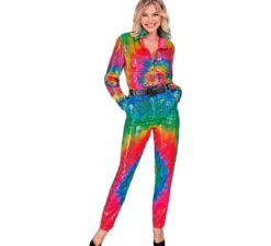 Pantaloni multicolori neon da donna