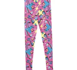 Pantaloni stampati anni '80 da donna