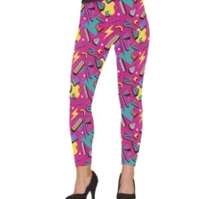 Pantaloni stampati anni '80 da donna