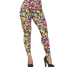 Pantaloni stampati anni '90 da donna
