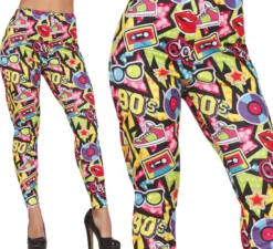 Pantaloni stampati anni '90 da donna