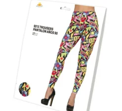Pantaloni stampati anni '90 da donna
