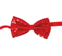Papillon rosso 12 cm con paillettes