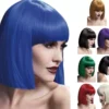 Parrucca a capelli medi con frangette di fascia alta in vari colori