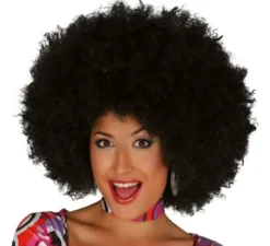 Parrucca afro extra large nera