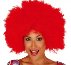 Parrucca afro extra large rossa