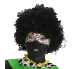 Parrucca afro nera