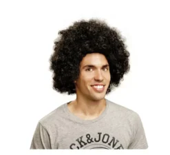 Parrucca afro nera jumbo