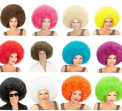 Parrucca afro oversize in vari colori di alta qualità