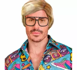 Parrucca bionda anni '80 per uomo