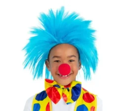 Parrucca blu con criniera a spillo per bambini