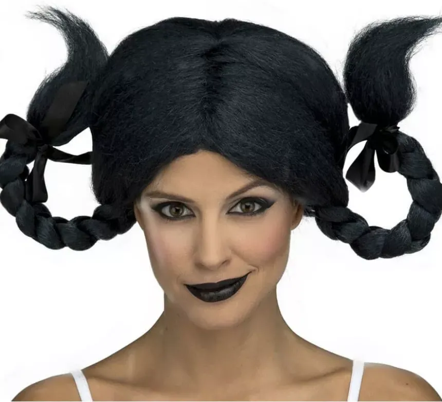 Parrucca blu-nera con trecce