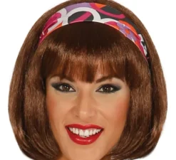 Parrucca capelli castani