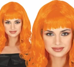 Parrucca con criniera arancione