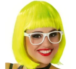 Parrucca corta con frangia in vari colori