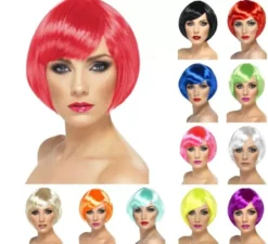 Parrucca corta stile bob in vari colori
