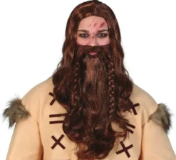 Parrucca da barba vichinga in scatola