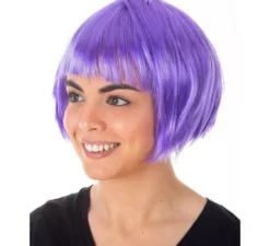 Parrucca da cabaret lilla per adulti